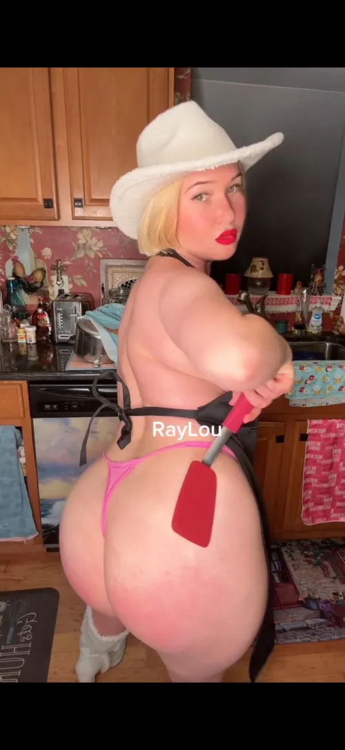 Did the spatula spank me or did my butt spank the spatula