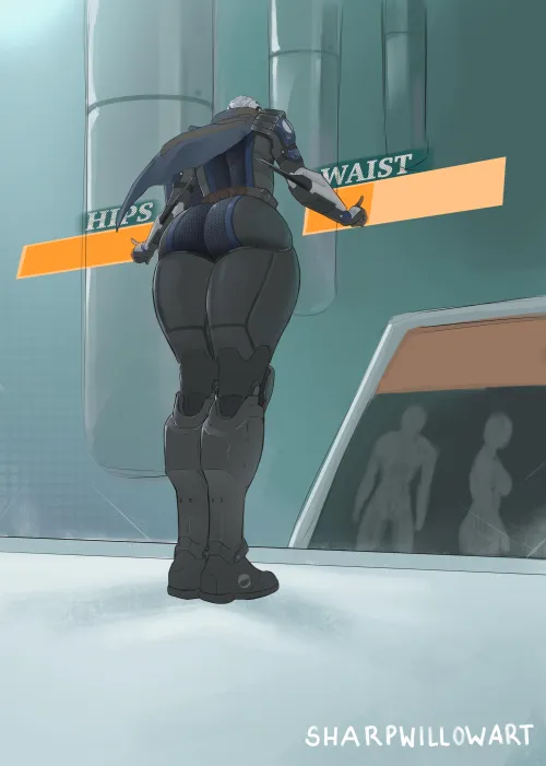 Elsie’s custom made butt [sharpwillowart]