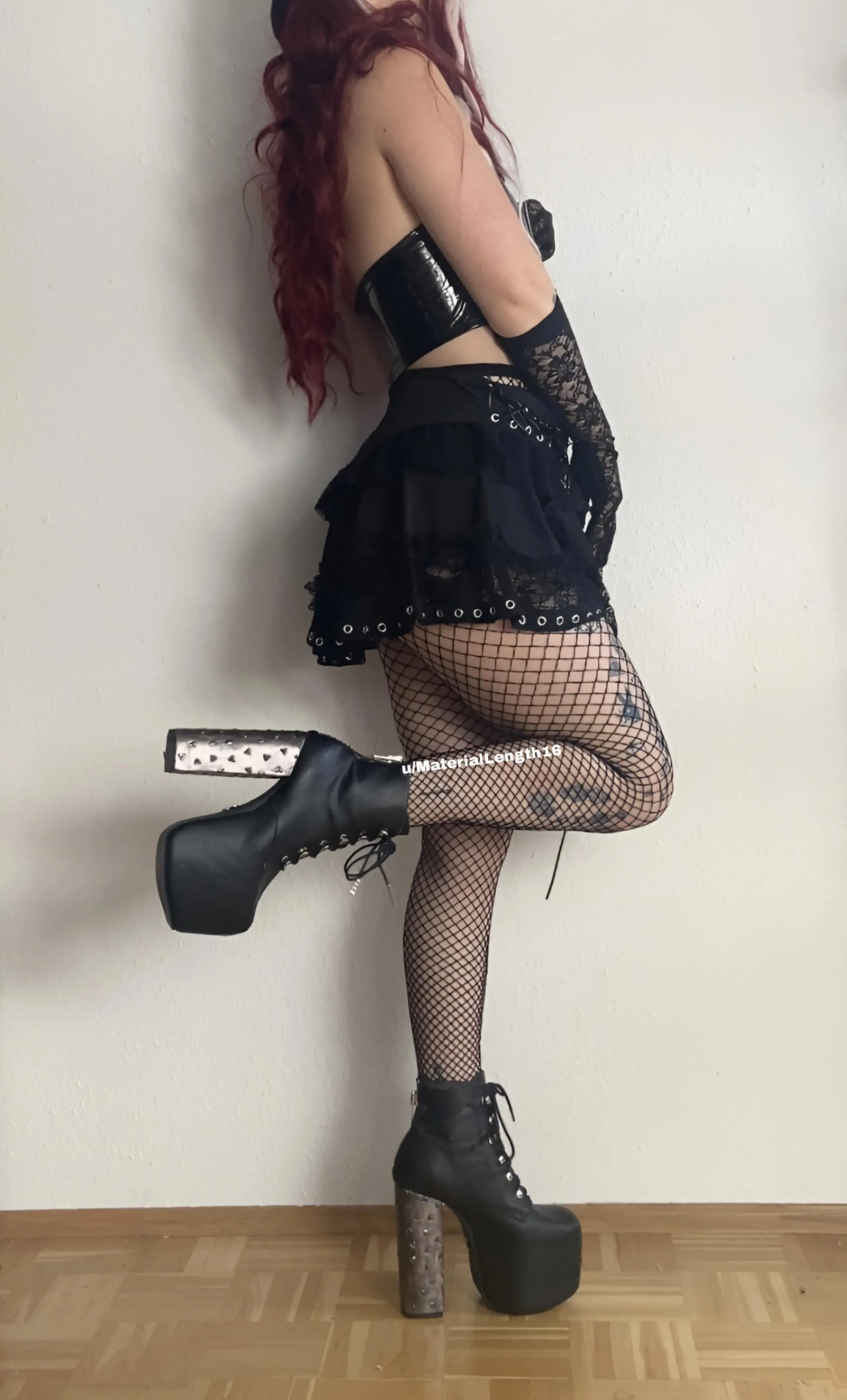 Heartbreaker heels perfectly paired with fishnets