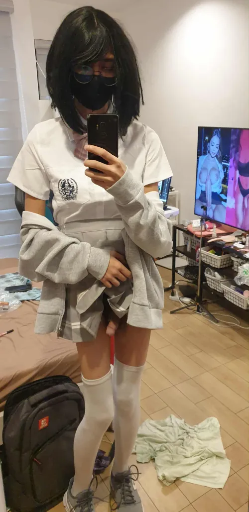 just finished, crossdressing just makes me horny..