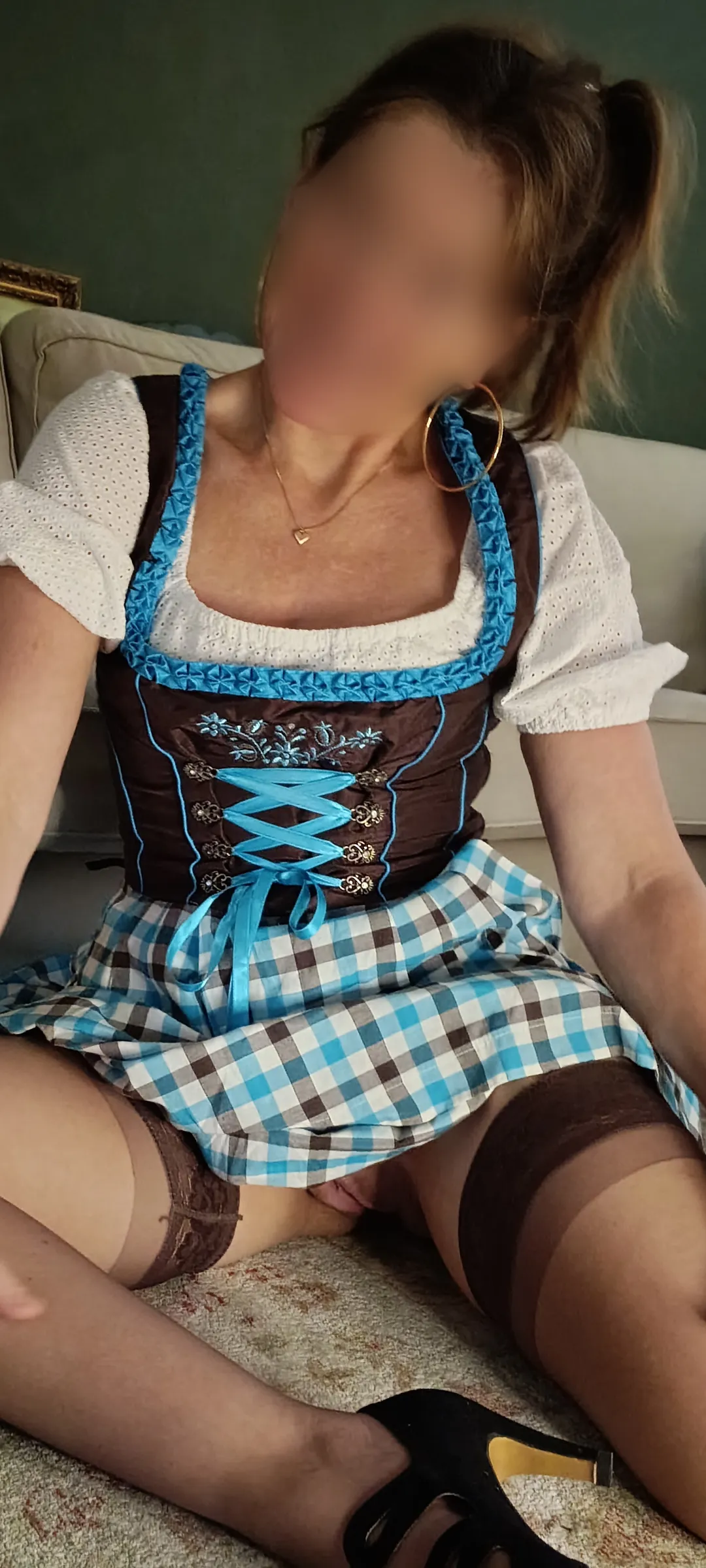 My fat pussy under my dirndl