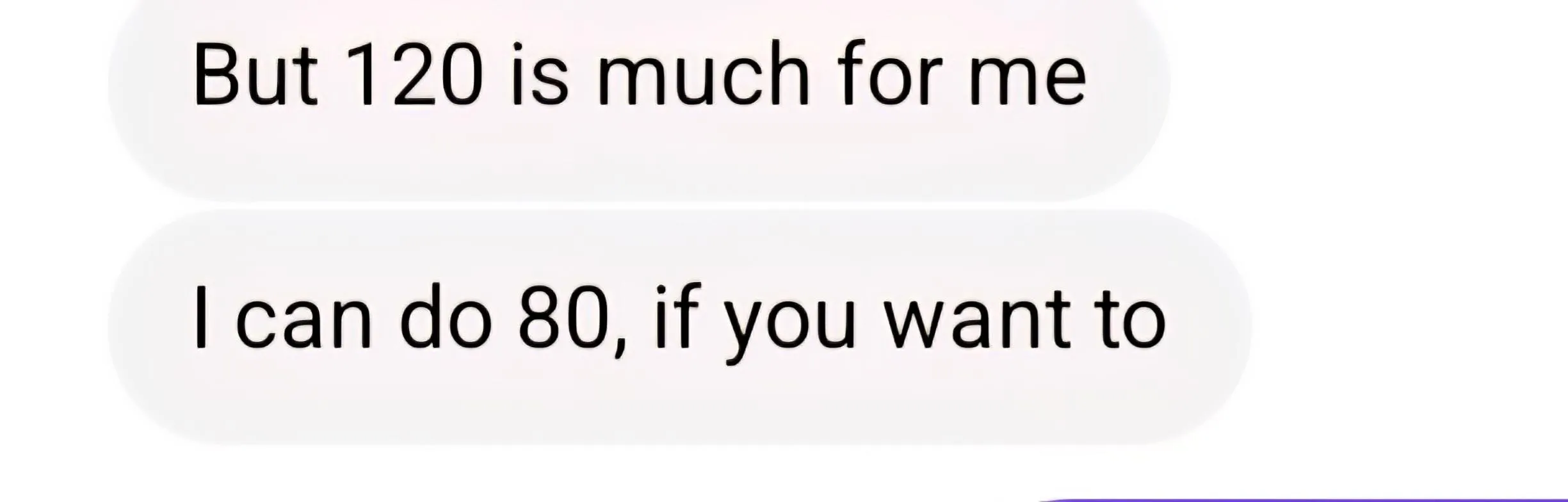 So I tried to offer QV for the first time and