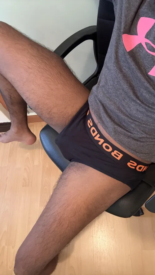 Back from the gym in pre-cummy briefs [26]