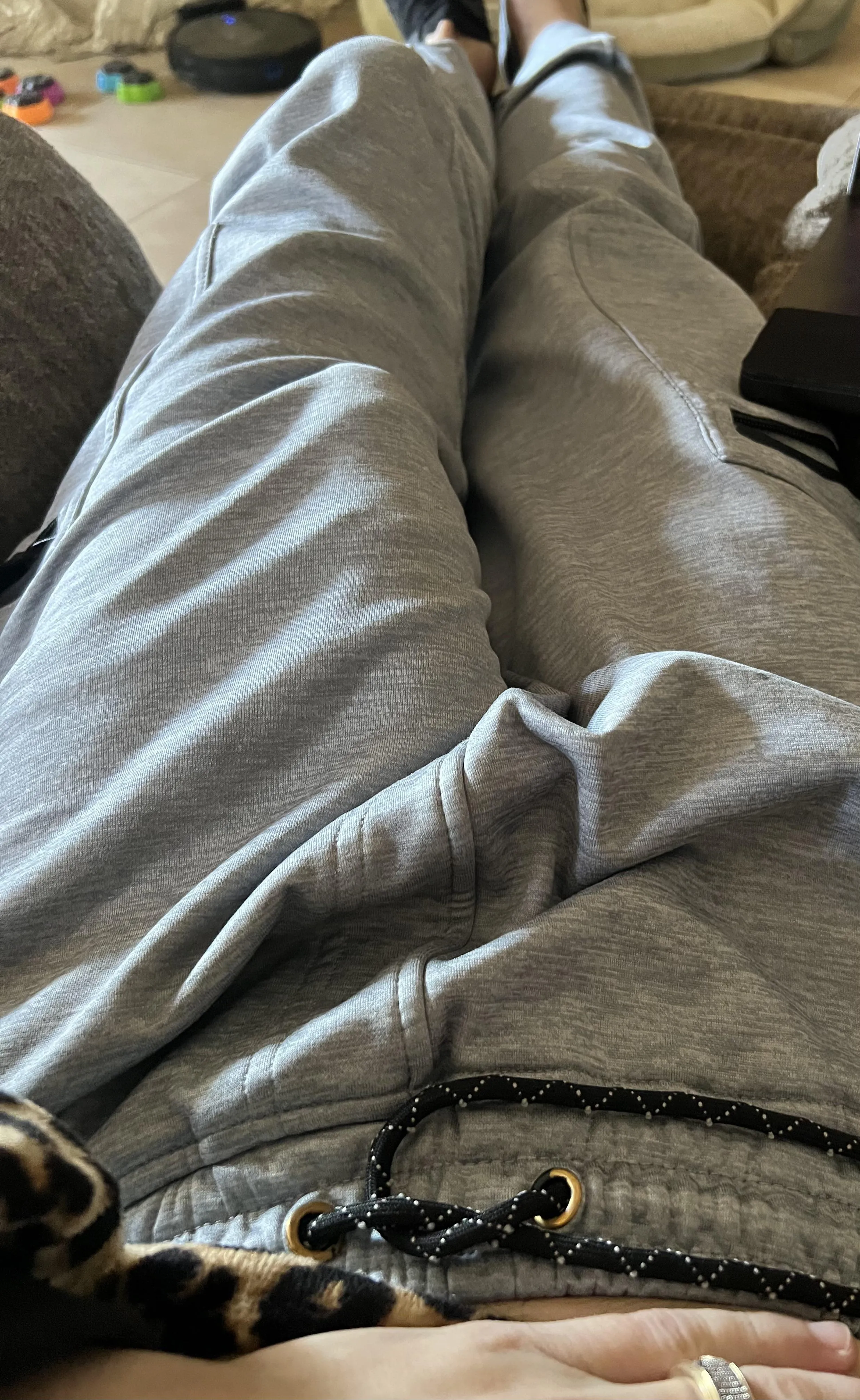 Grey sweatpants are a favorite of yours, right?