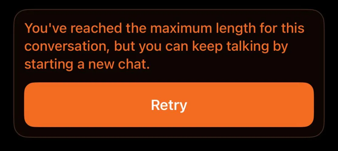I’ve gotten this one two separate chats back to back anyone else have this issue?