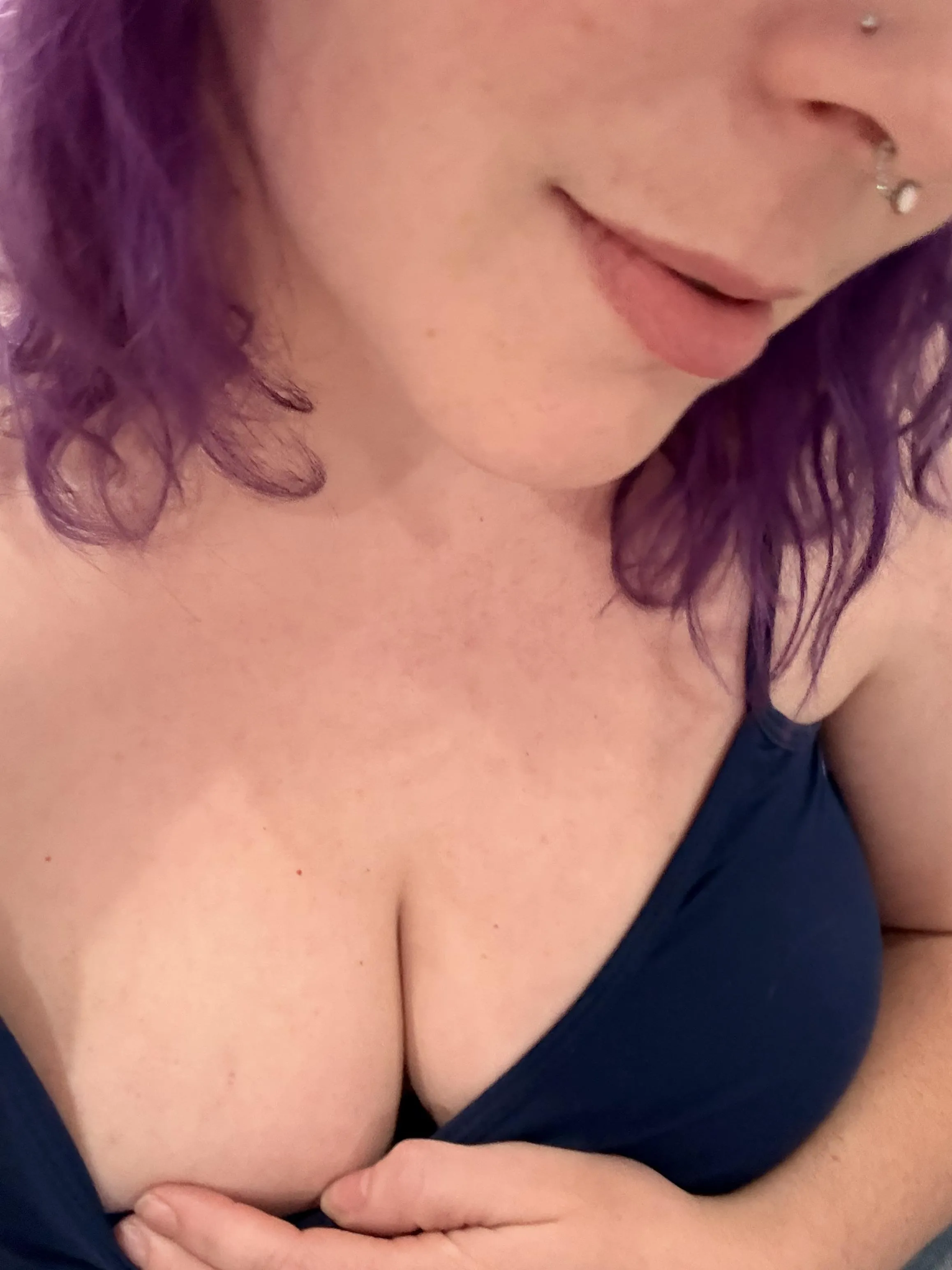 the purple is fading 🙈 but i bet you didn't notice because of this view 🥵