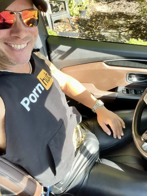 Under that leather is a big cowboy cock that will ruin your credit score