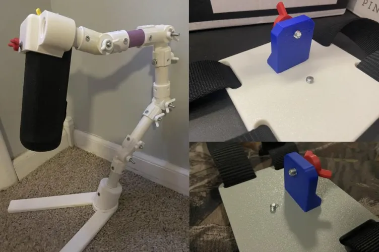 Handy 2 -- two handsfree setups (3d-printed)