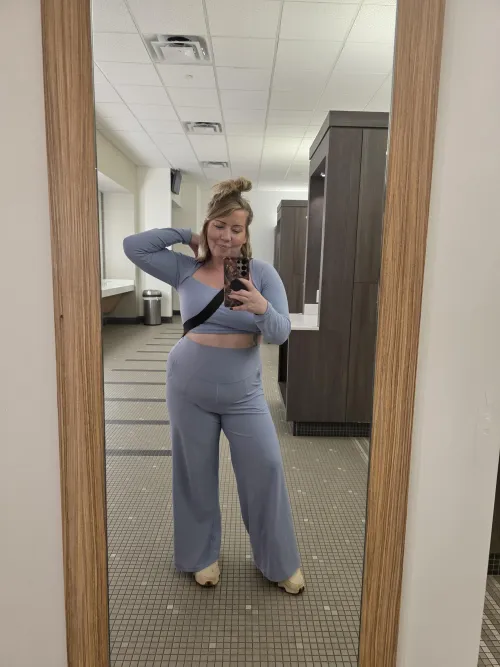 Little Thick Blonde in All Blue.