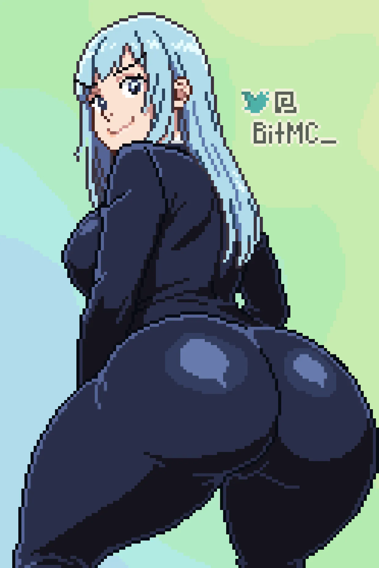 Miwa ass [fanart by me]