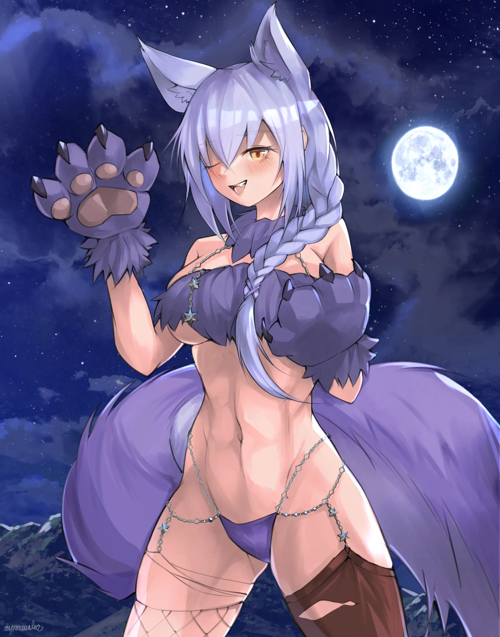 Provence but with Full Moon's wolf cosplay (My work)