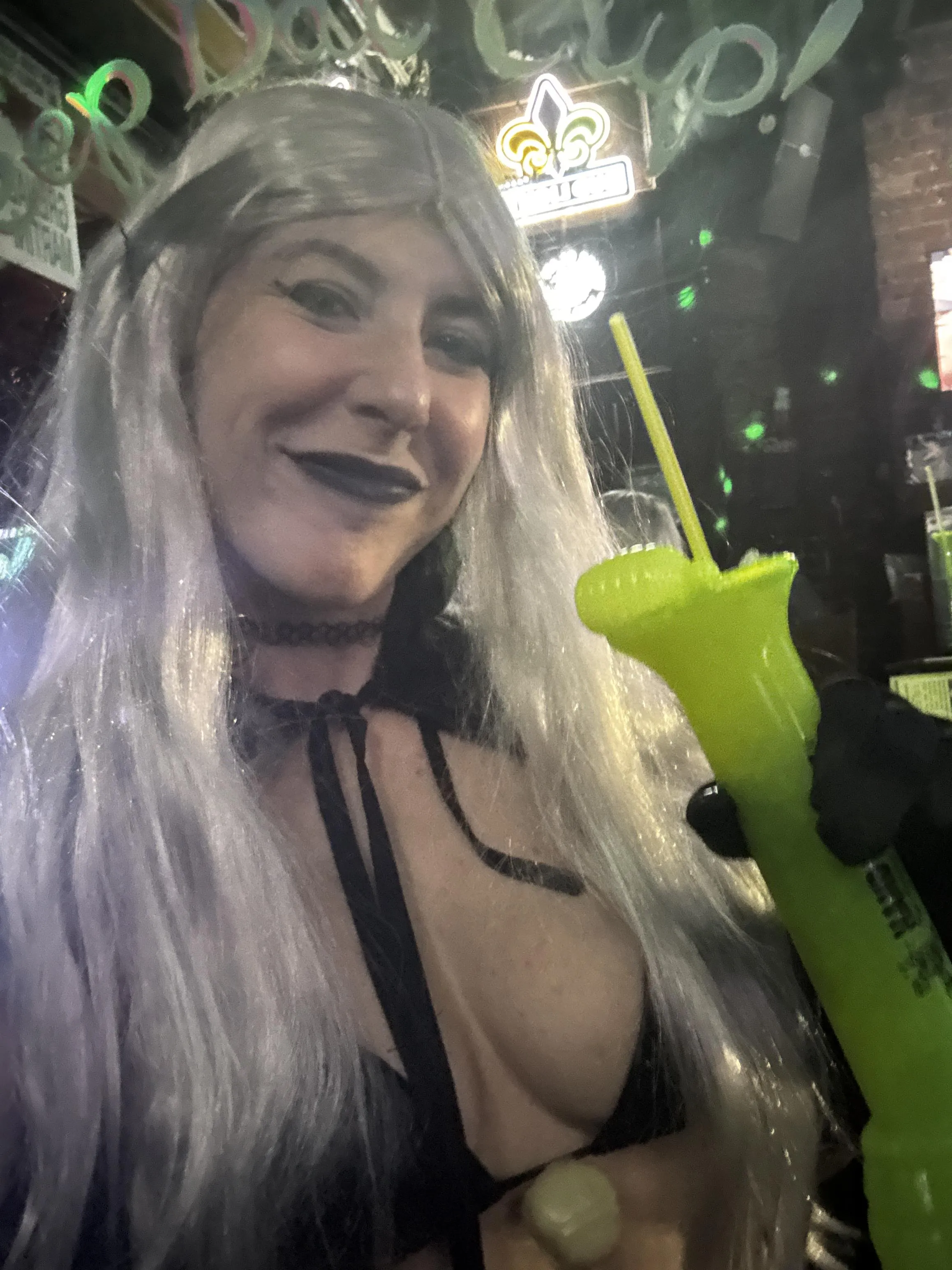 Smiles with my drink