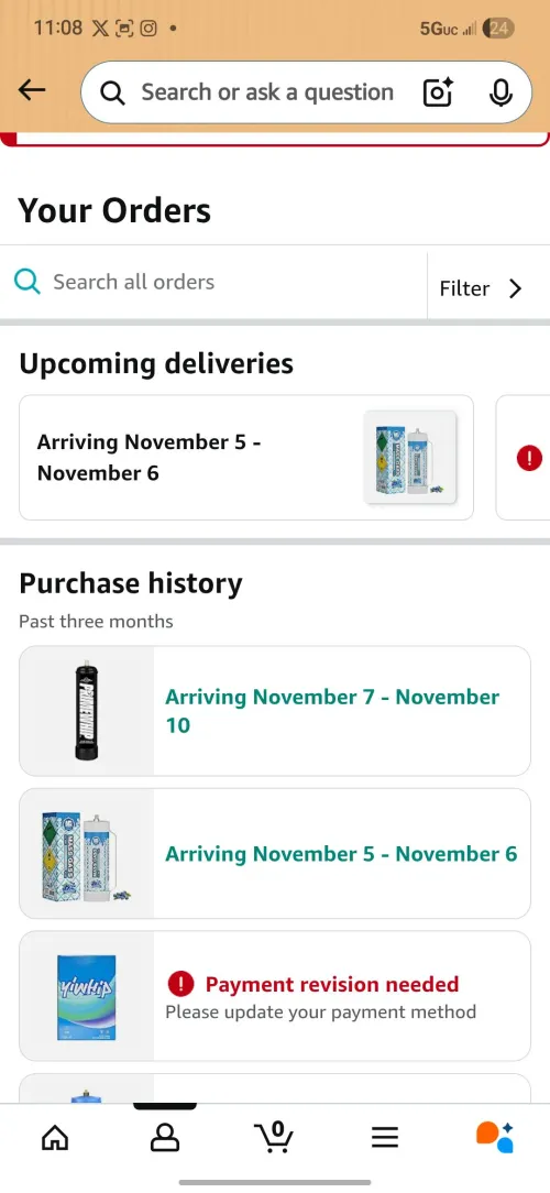 Had to stock up on what little amount of nitrous oxide I can get before the N20 canister Amazon ban.