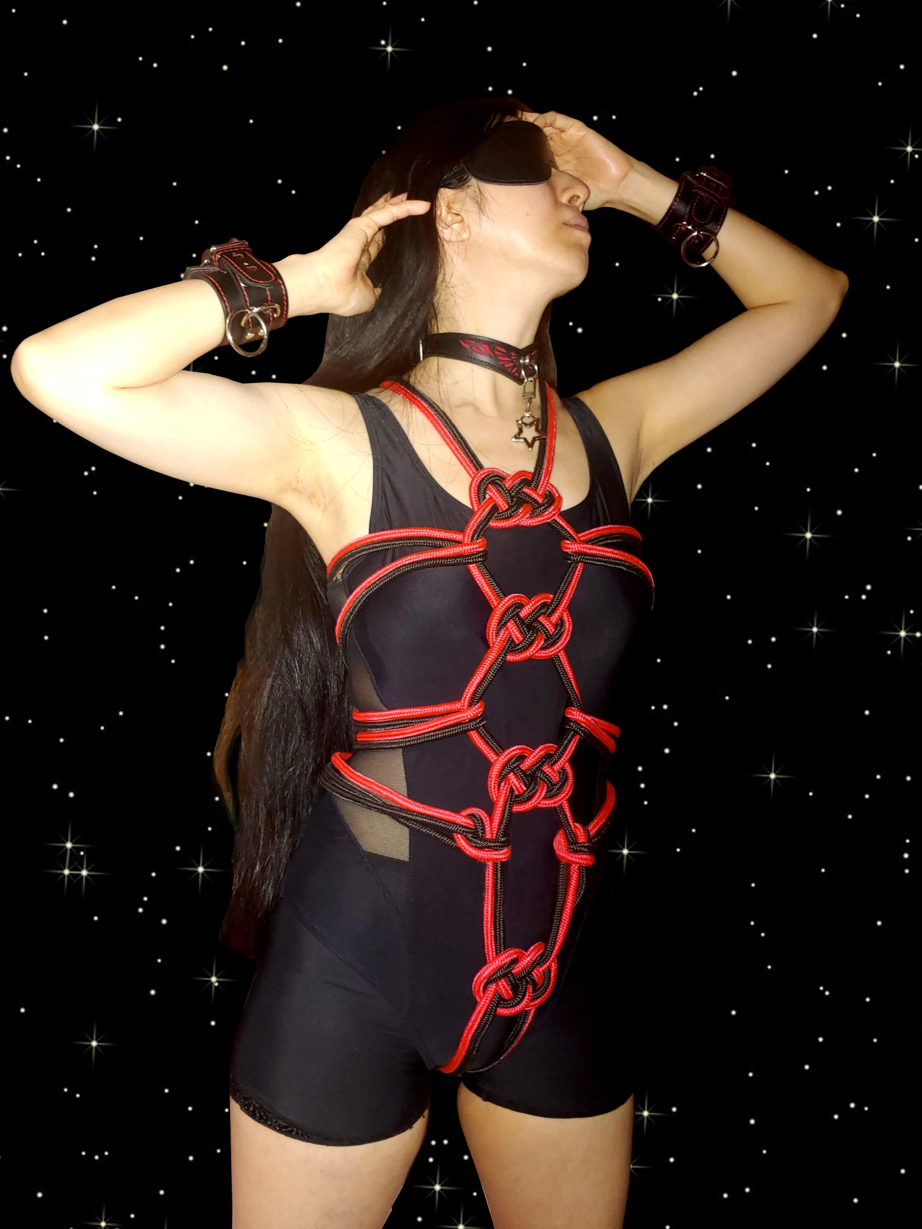 Hishi with double coin knots