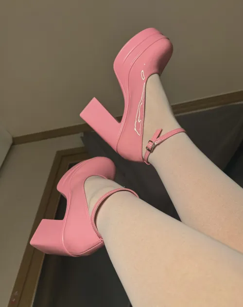 I just wanted to show you my new pink heels