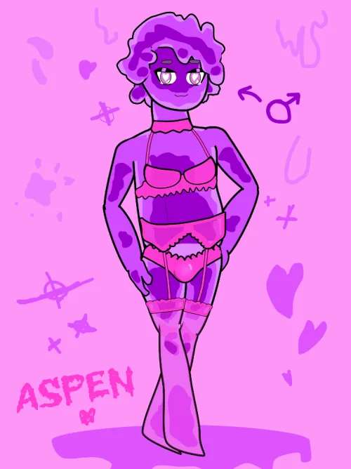 Slime Femboy in Lingerie