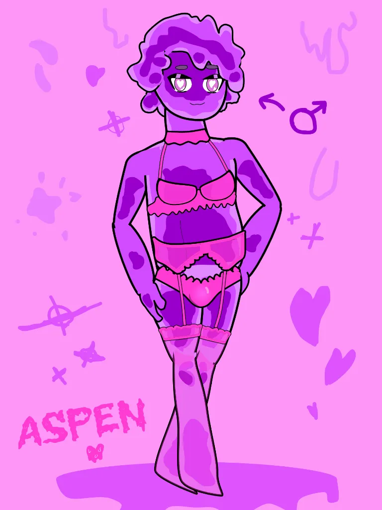 Slime Femboy in Lingerie