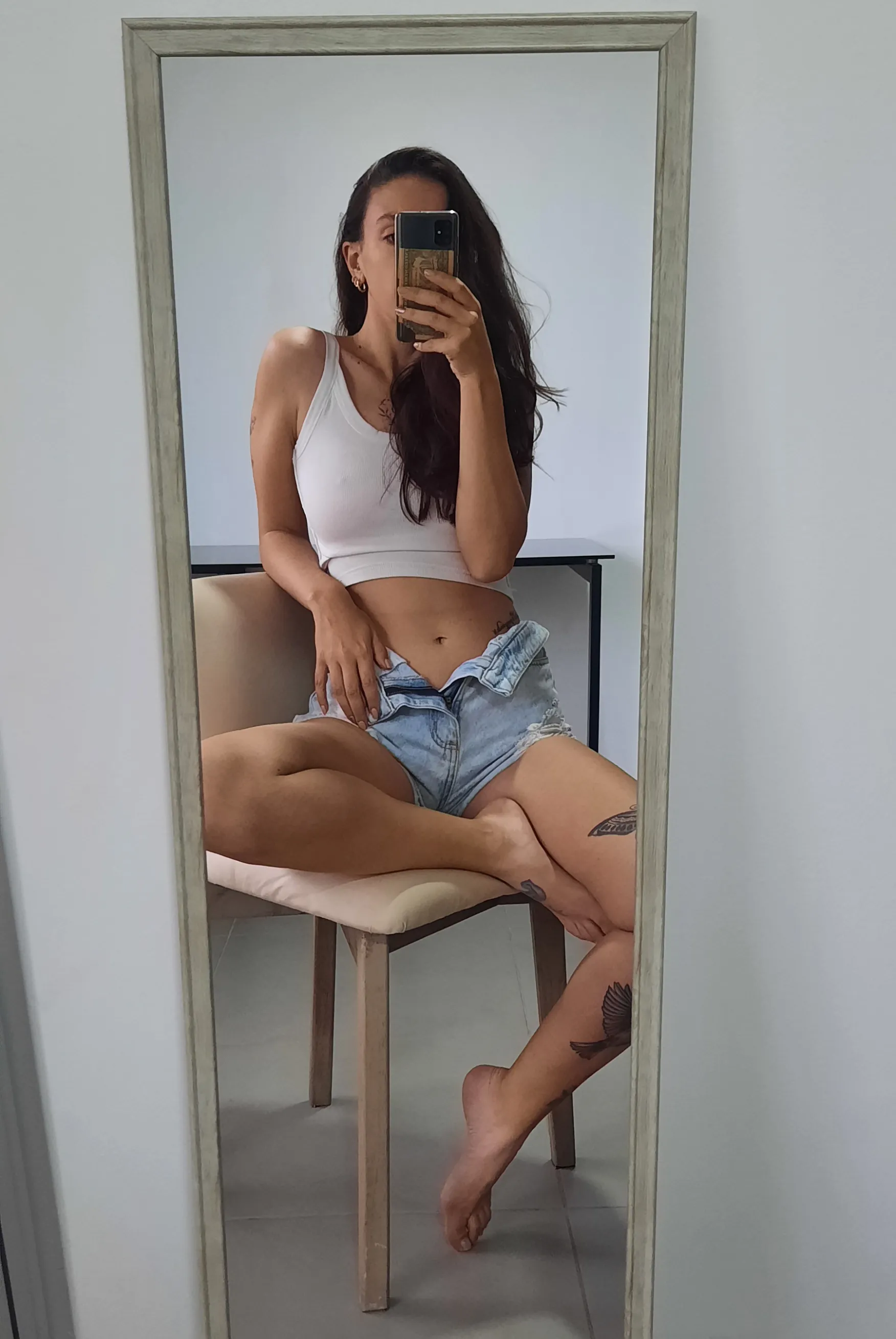 Tight and no panties