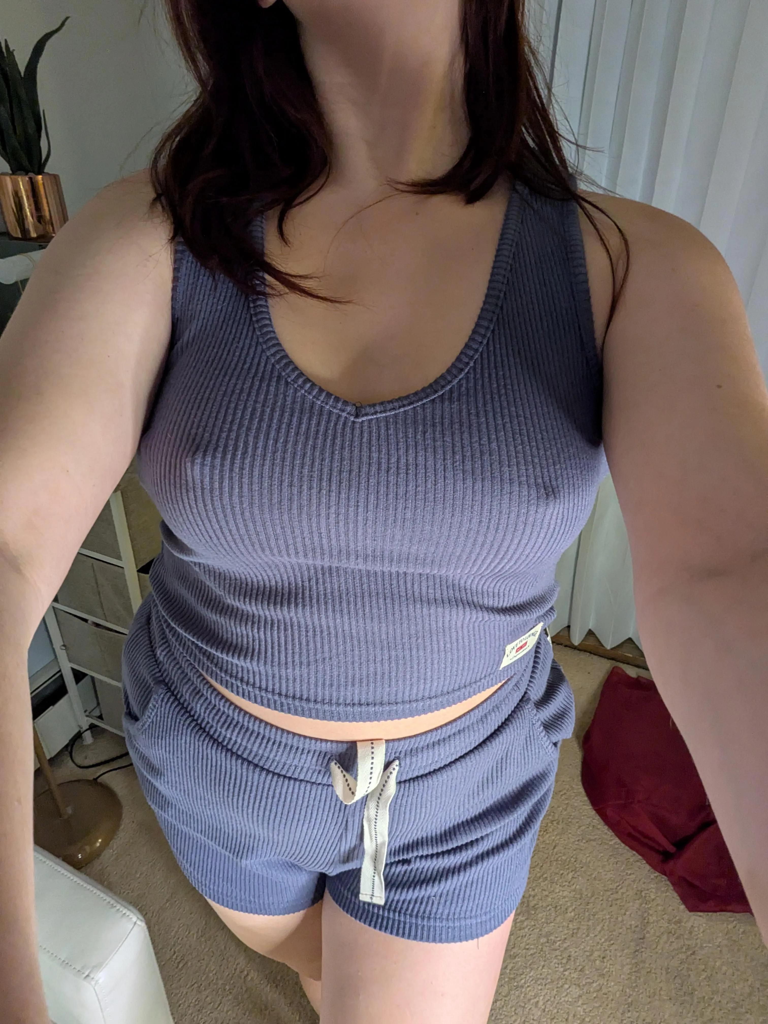 It felt so good rubbing my nipples through this soft material