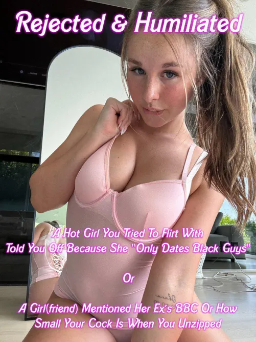 [REPOST] Why are you even trying when you'll only get rejected? Just sit back and watch those hot women take BBC.😇