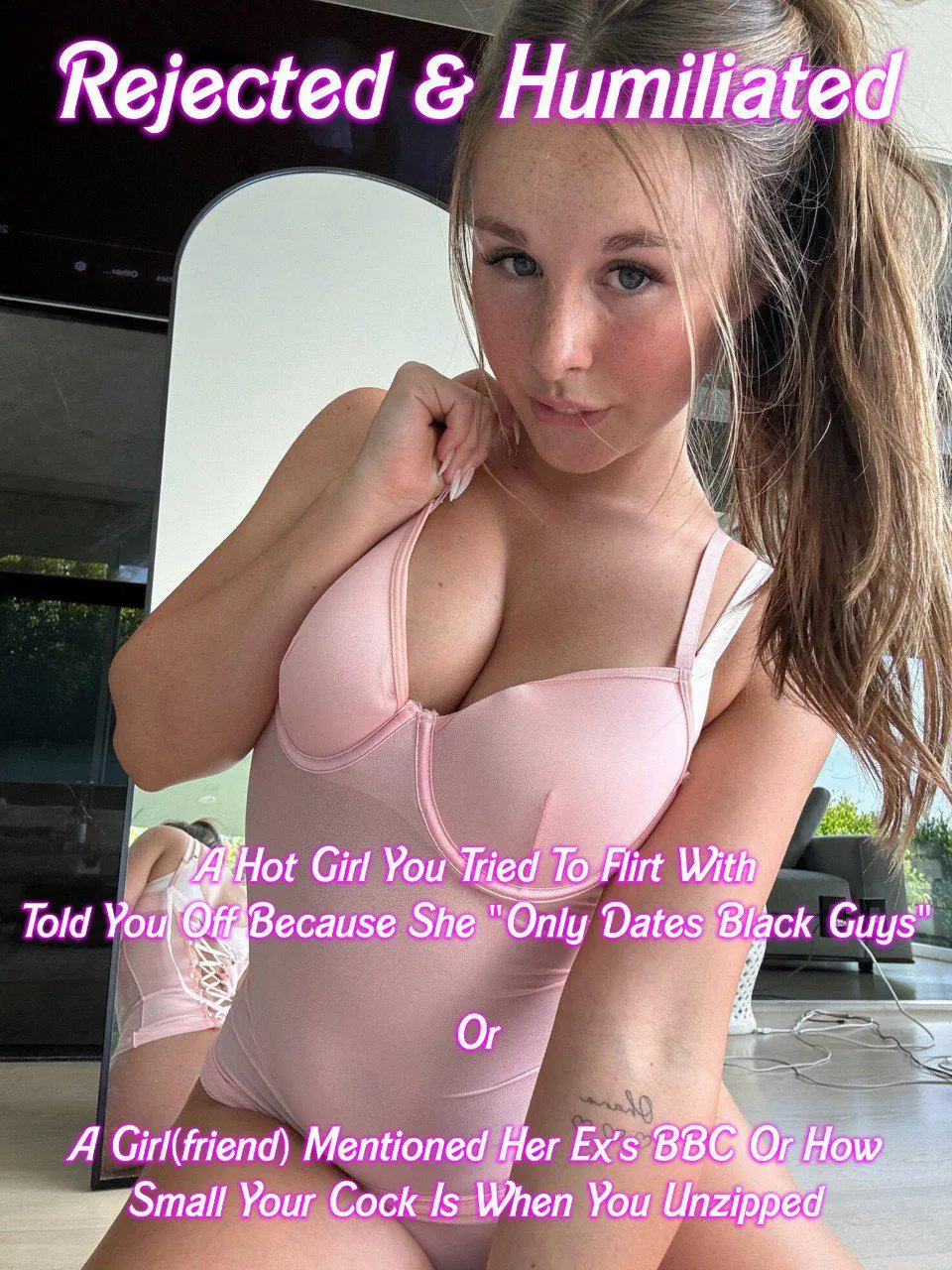 [REPOST] Why are you even trying when you'll only get rejected? Just sit back and watch those hot women take BBC.😇