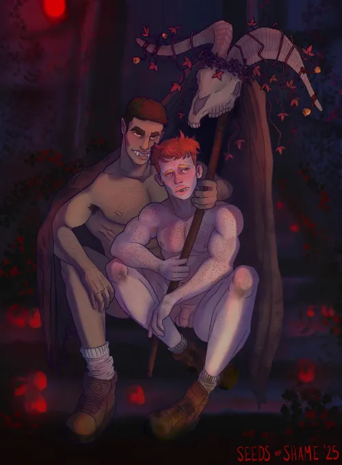 The boys celebrating Nod Bogha Night their own way