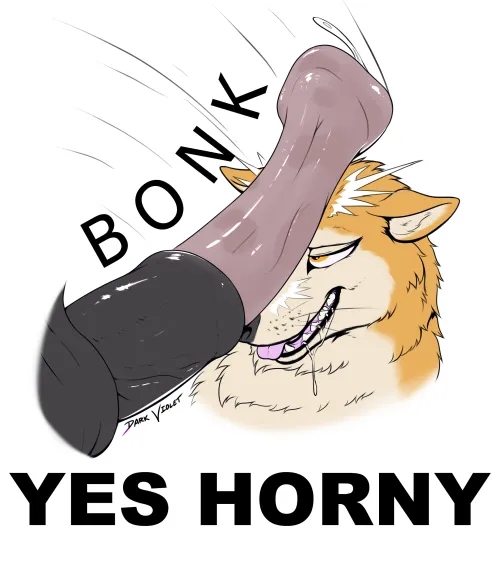 YES HORNY (dark_violet) [M]