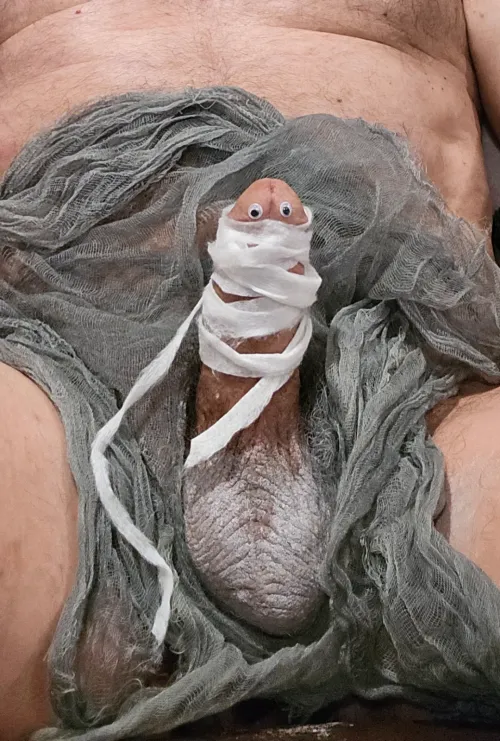 Halloween is all wrapped up. Time to put the mummy away.