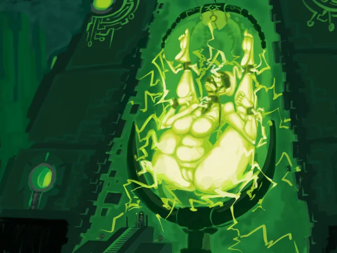 They use her to power the microwave