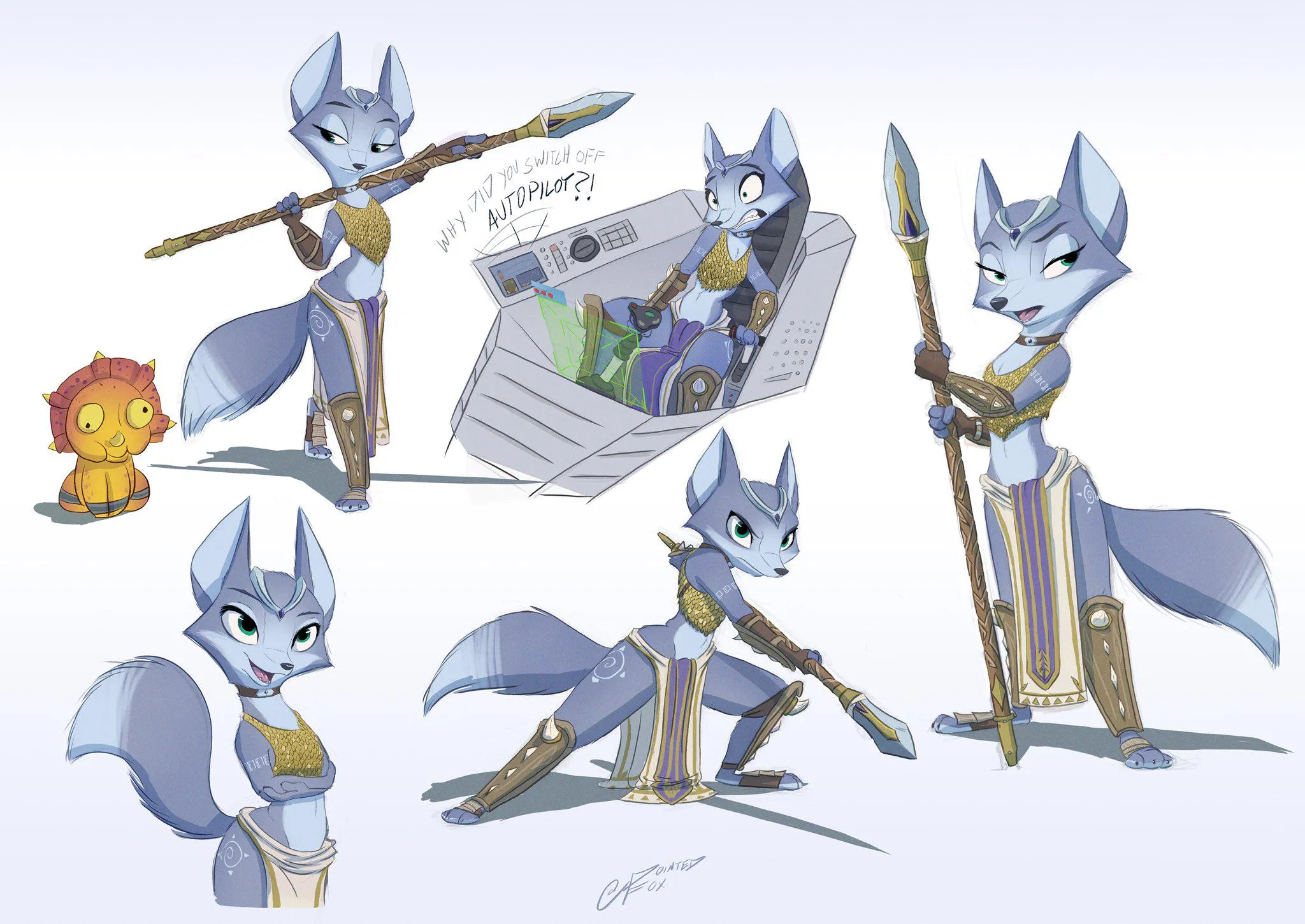 What would Krystal look like in Zootopia´s art style. (Credit: Pointedfox)