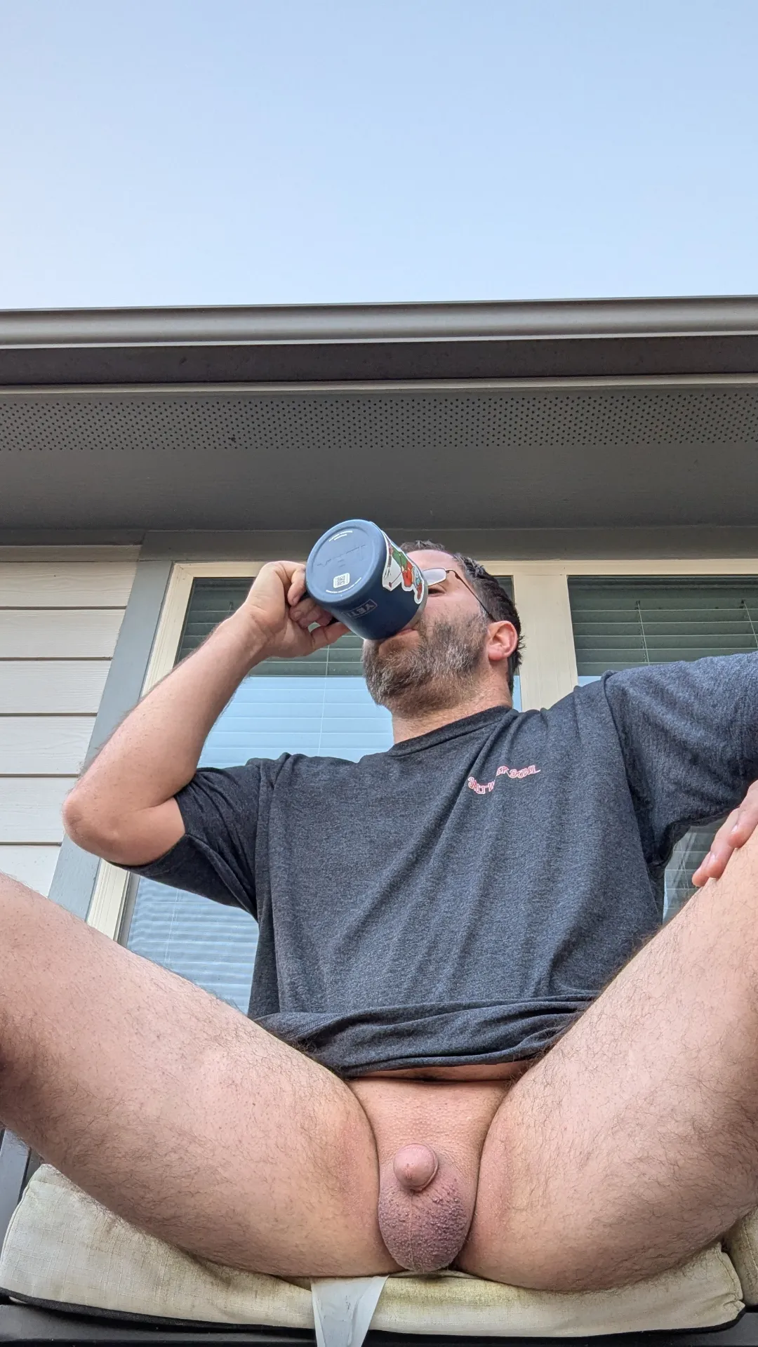 Crisp mornings,hot coffee and small dad dick