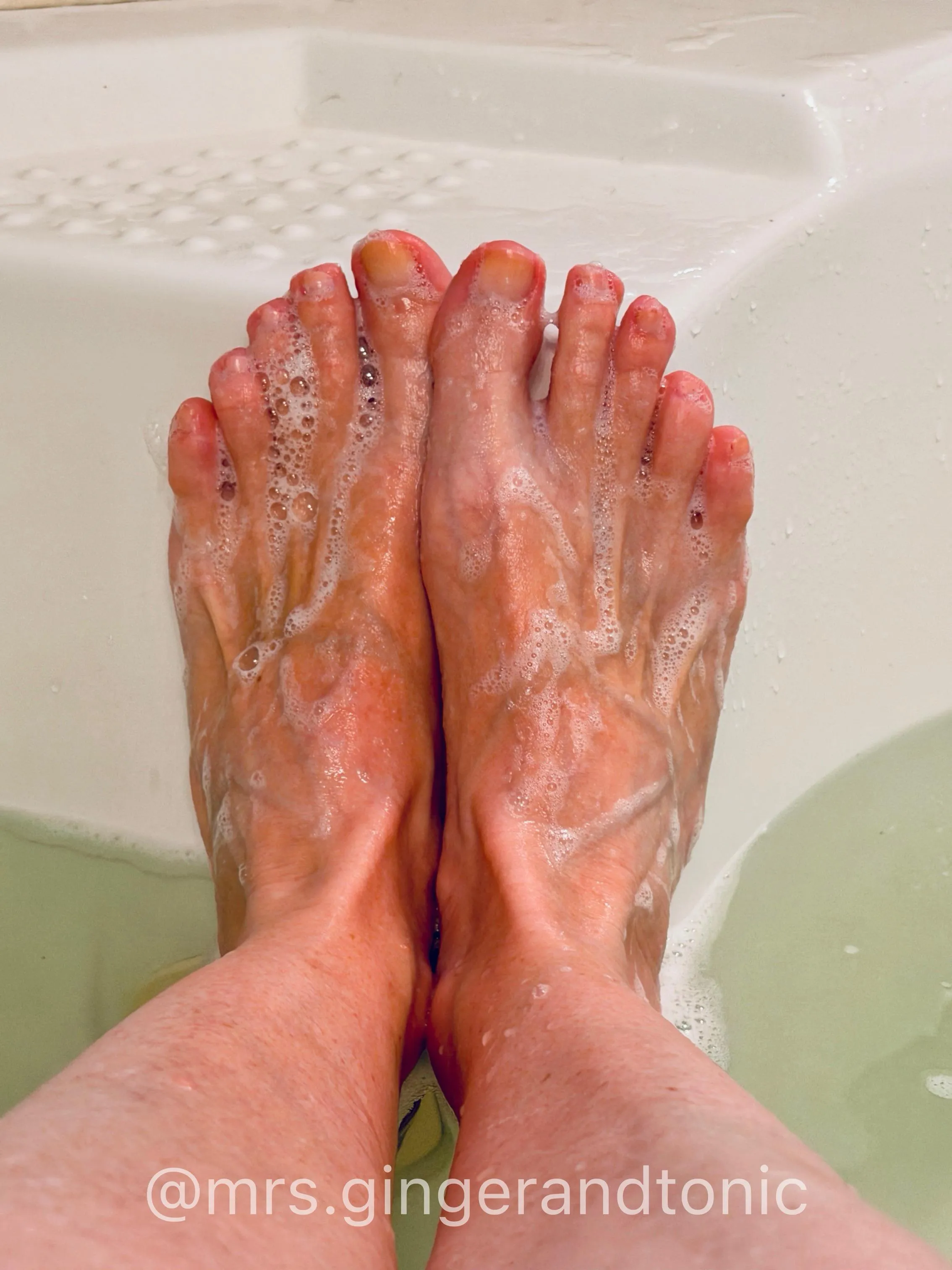 My feet in bubbles tonight, anyone want to join? 🫧