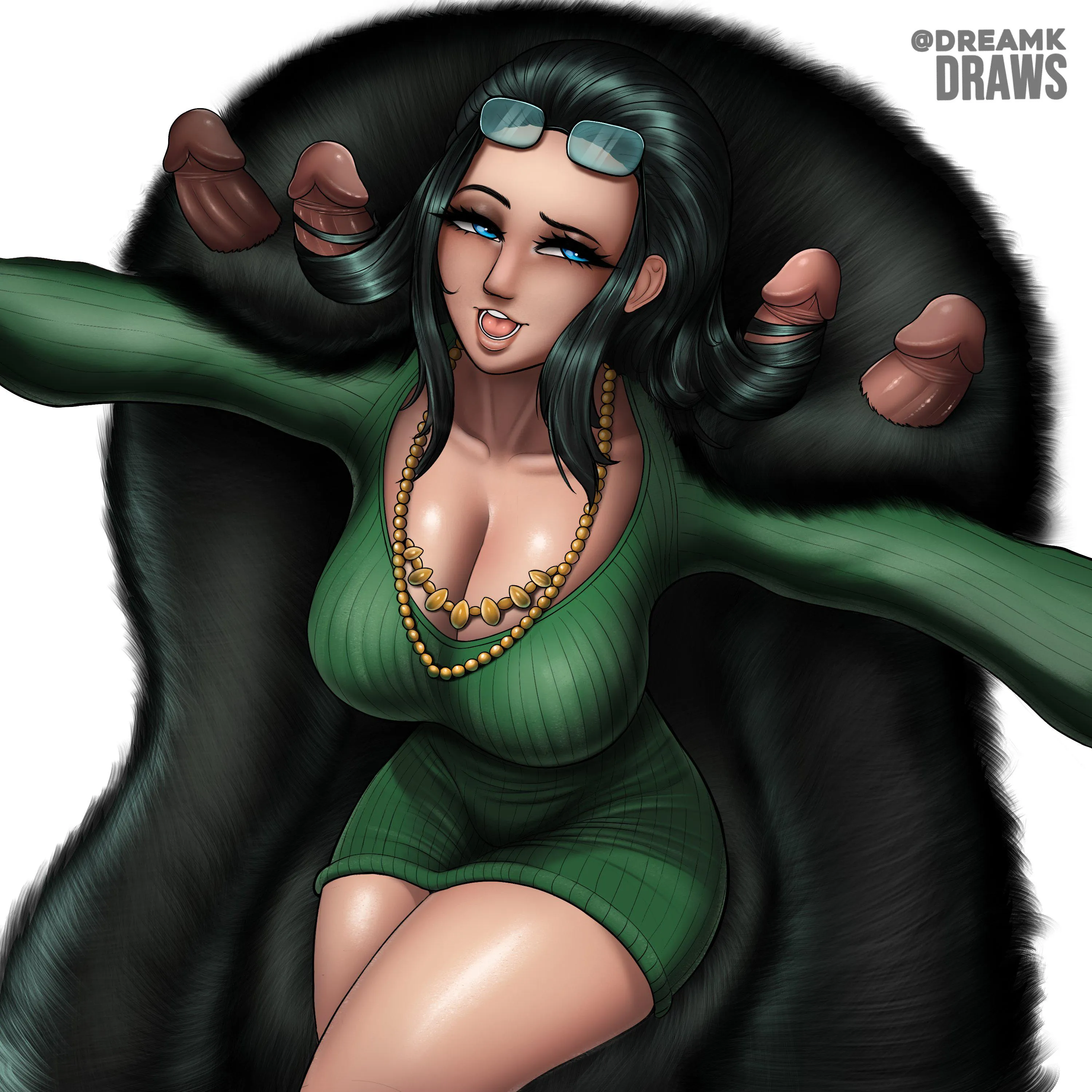 Nico Robin hair/Fur job commission work (SLOTS OPEN, DM FOR INFO) (@Dreamkdraws)