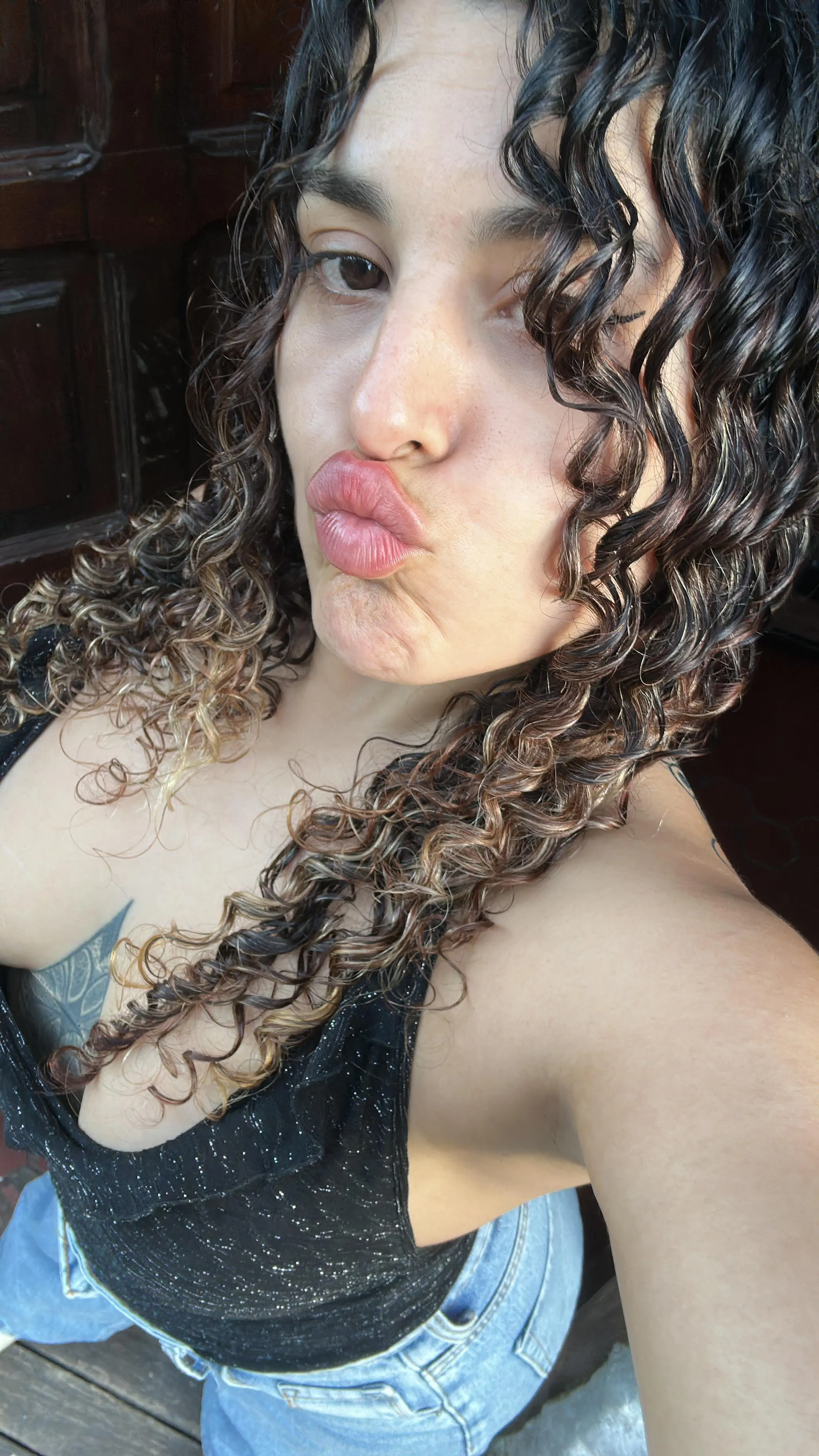 Ready to go out for a drink. Do you like my outfit???