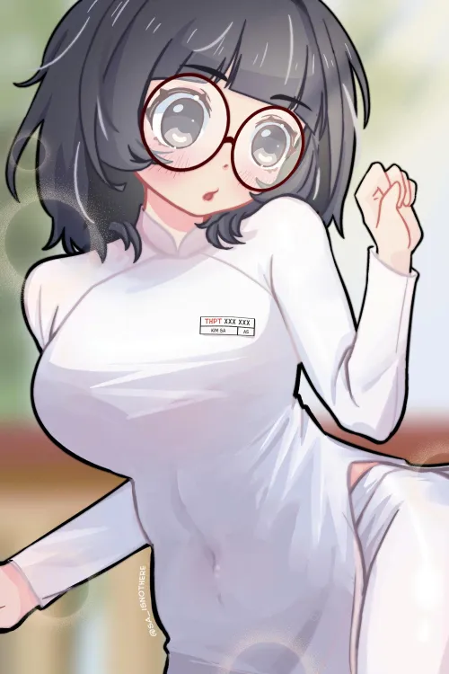 Vietnamese Highschool girl's uniform - Áo dài (sa_isnothere)