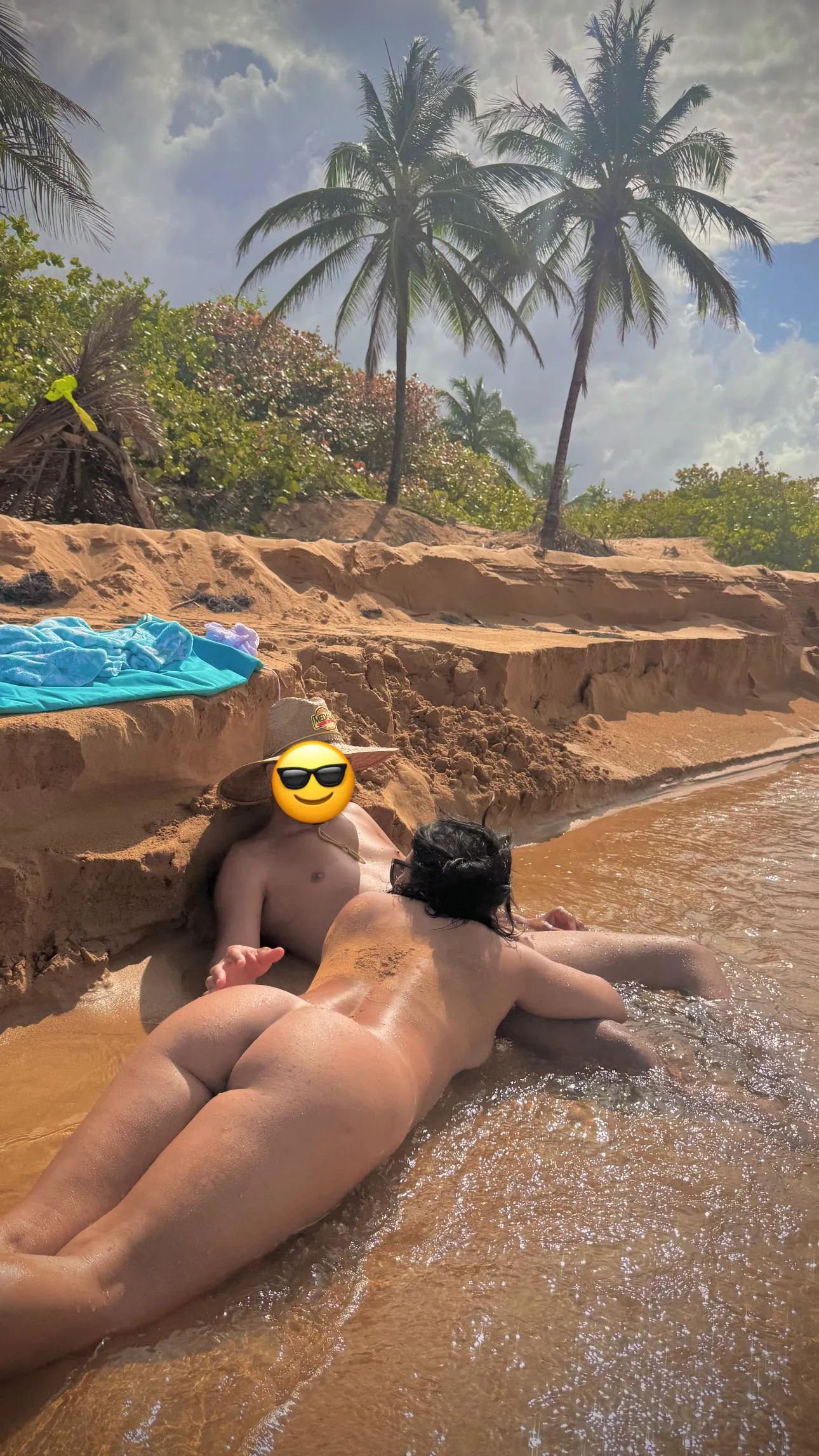 Beach days are better with good company.