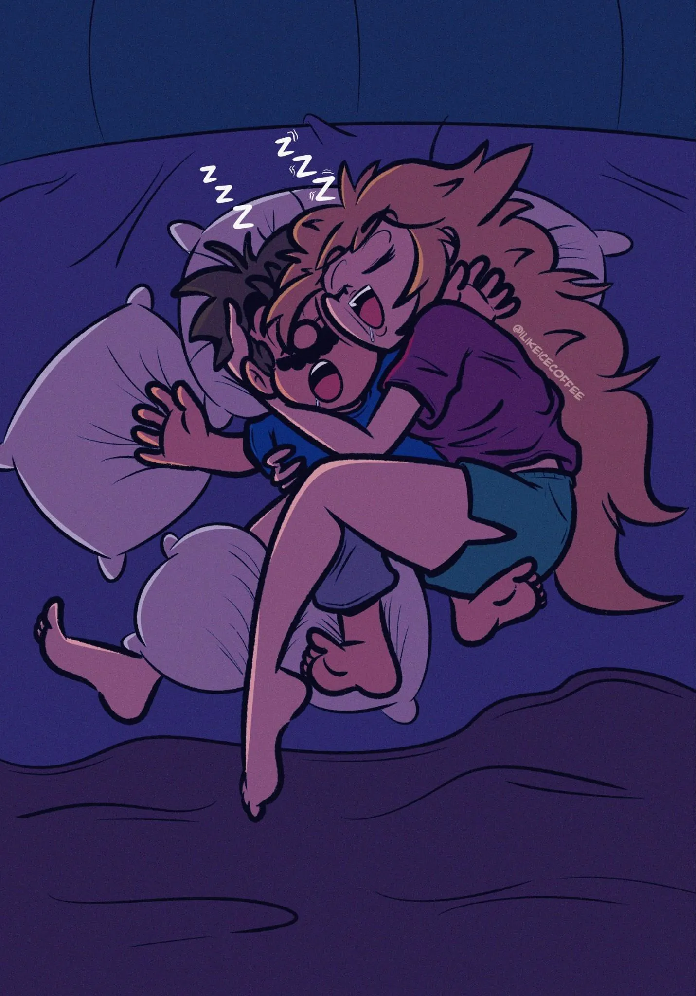 How Peach sleeps with Mario most nights (ilikeicecoffee)