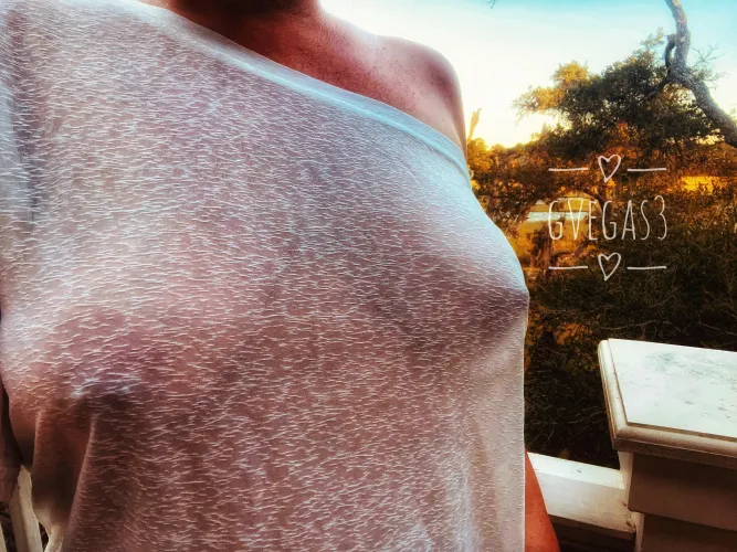 Just a little see thru top…