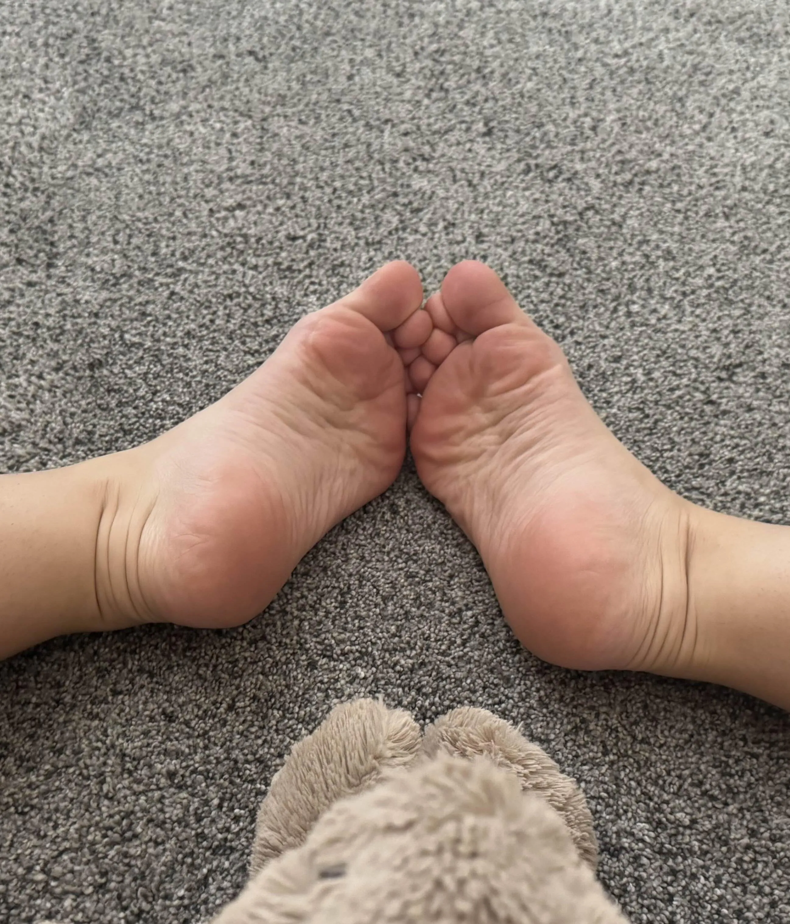Soles and a stuffie on Saturday!
