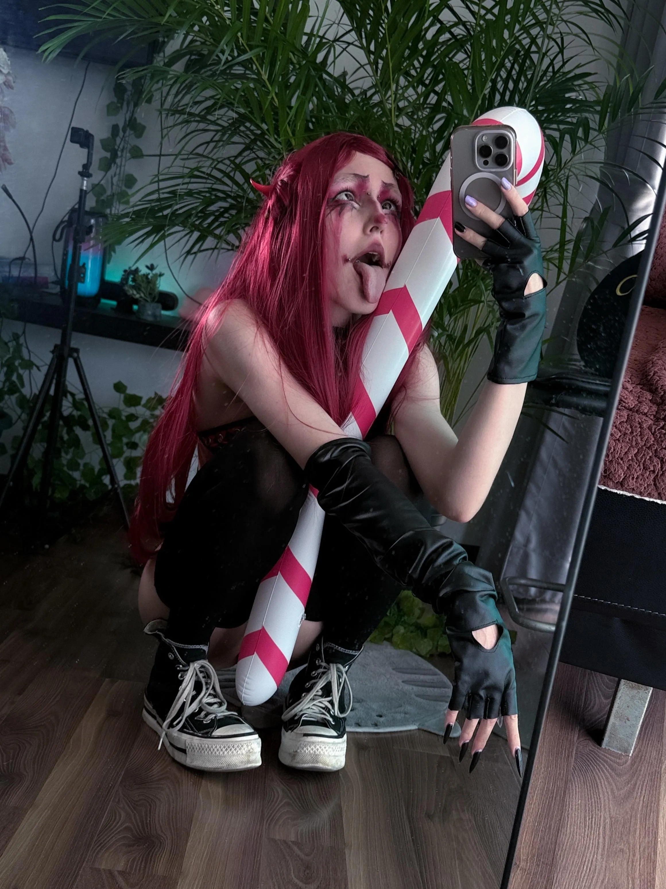 stuck to a lollipop that was too sweet