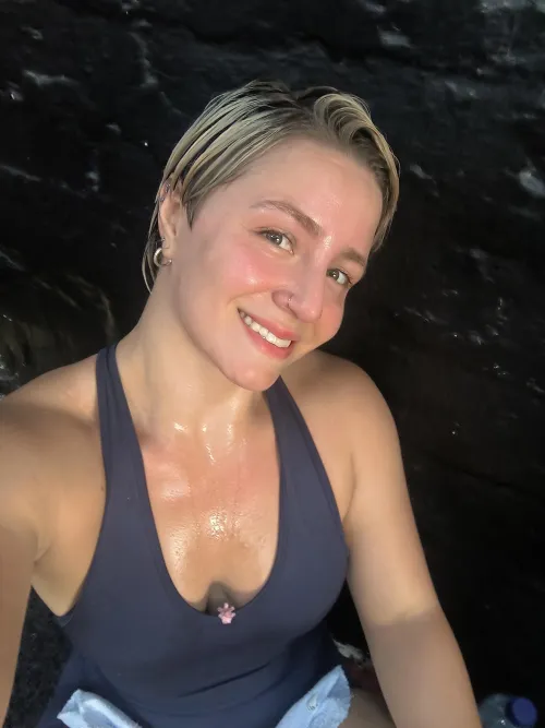 Red and sweaty