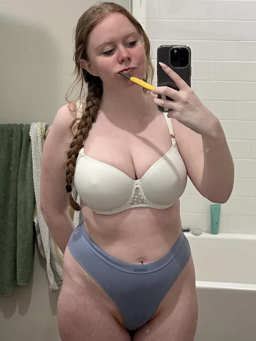 A bit of red showing