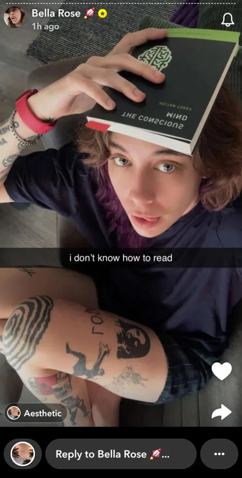 Bella laying in her underwear