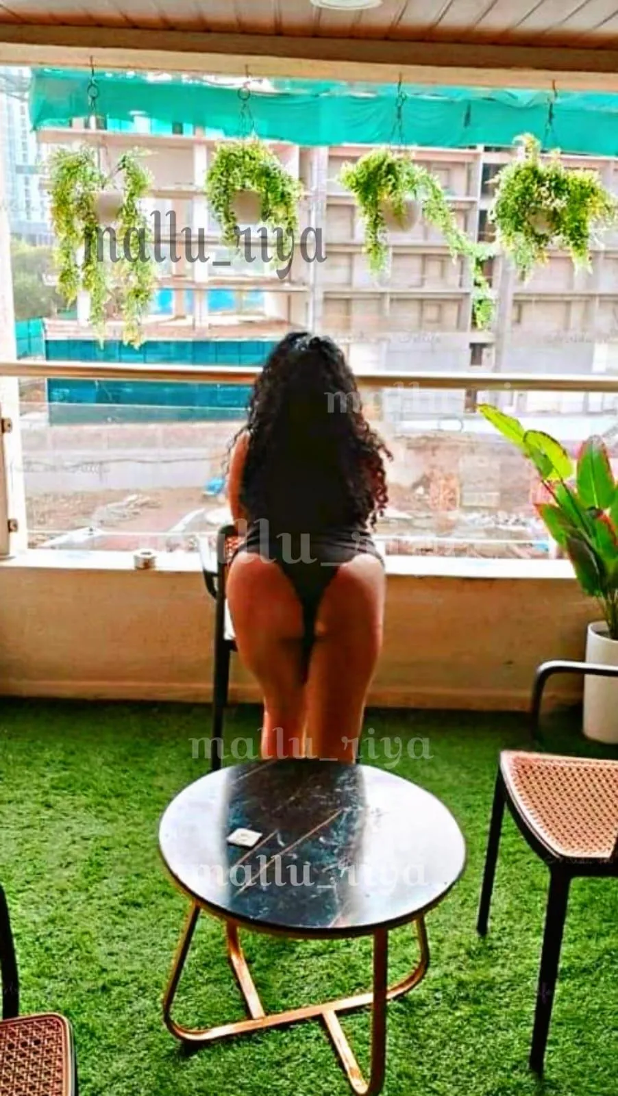 Exhibition with my new lingerie in an Airbnb