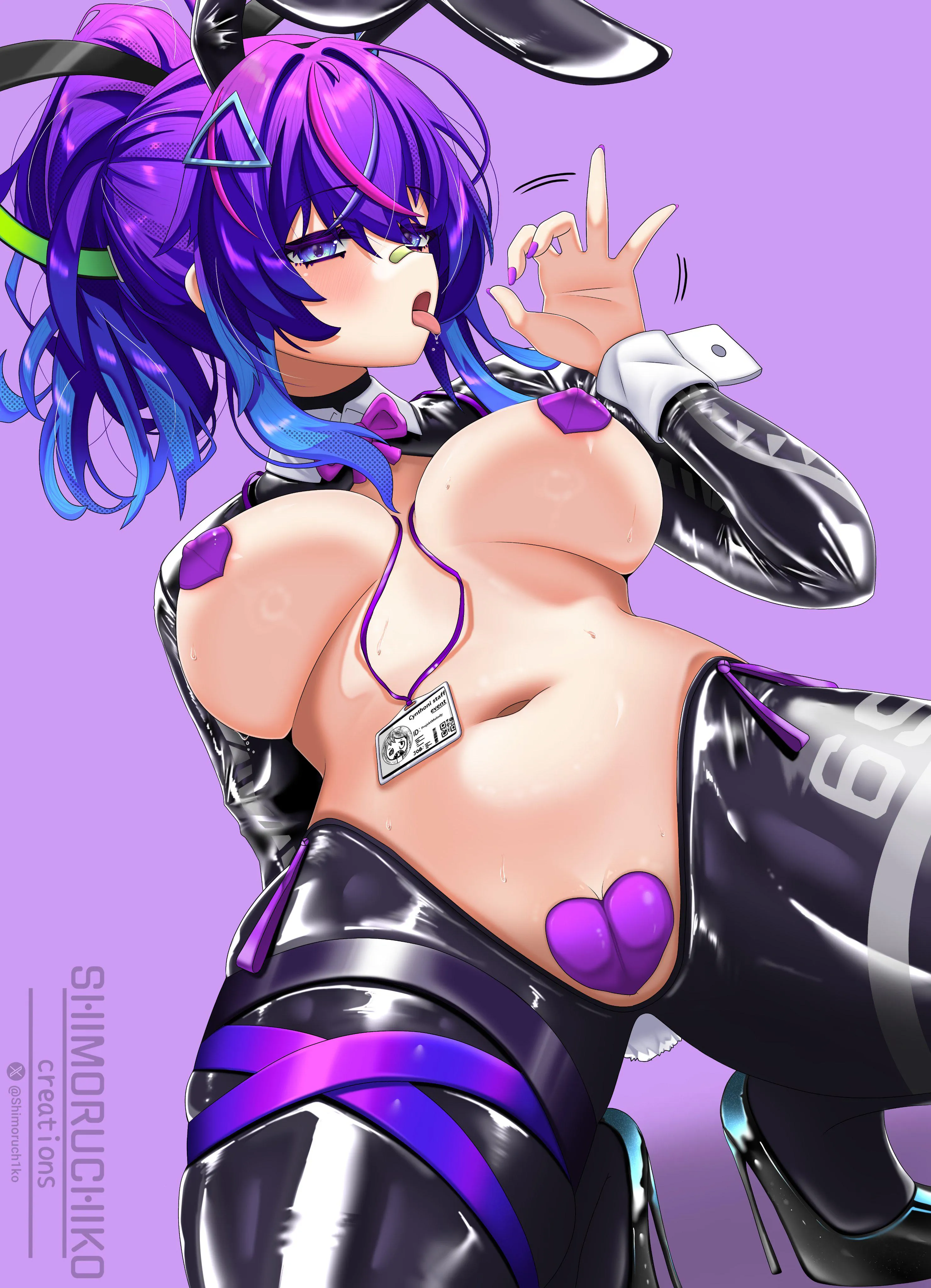 💜Reverse bunnysuit🐰 (Normal bunnysuit for melly) ~ 🎨Shimoruch1ko