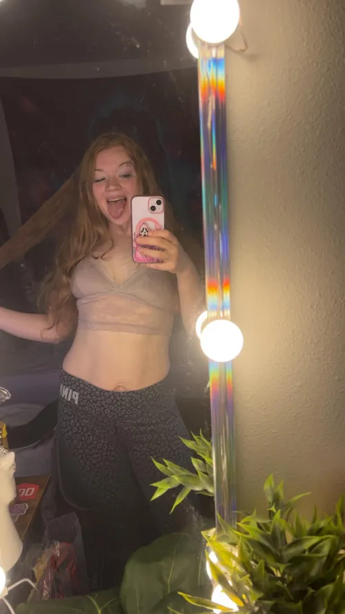 Strawberry blonde and gym girl, would you let me stay with you?