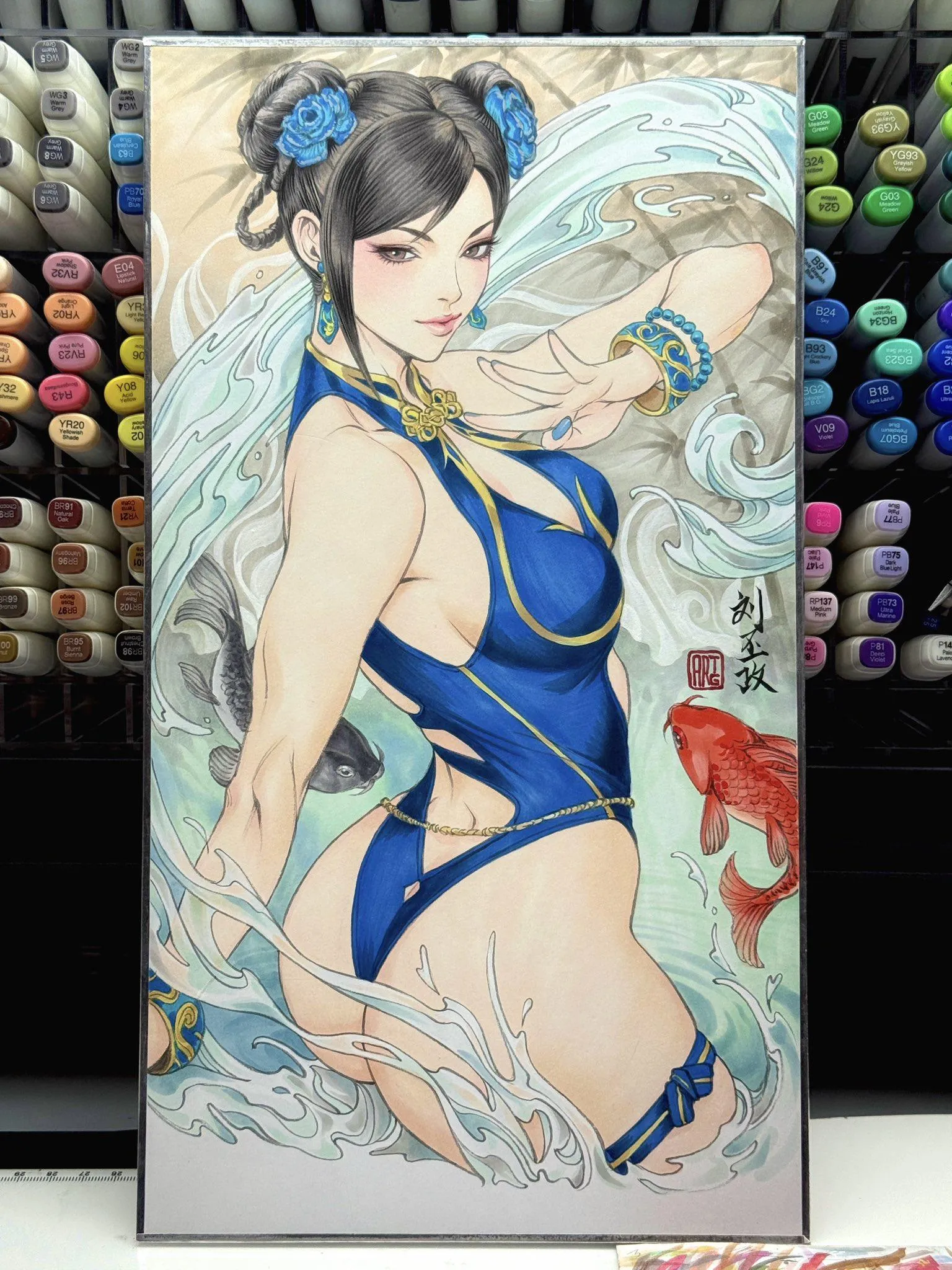 Chun-Li in outfit 4 swimsuit by Artgerm