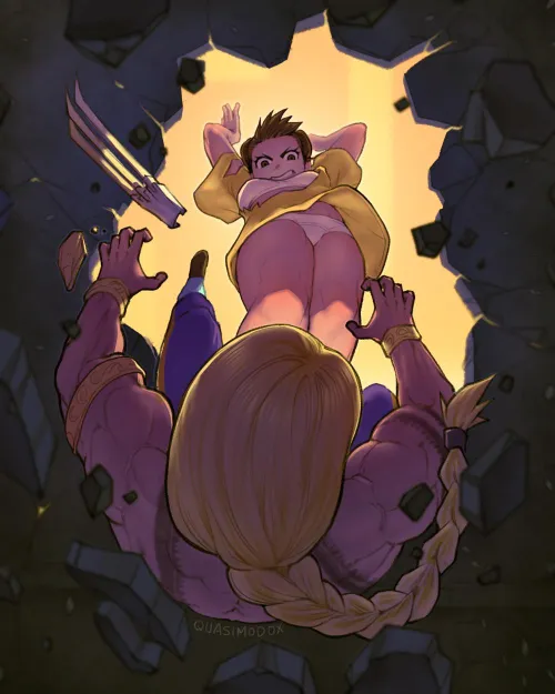 Chun-Li vs Vega by Quasimodox