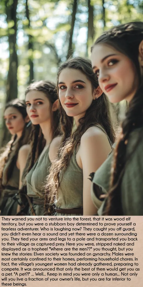 Humans are meant to be elves' pets [no ImageFap]