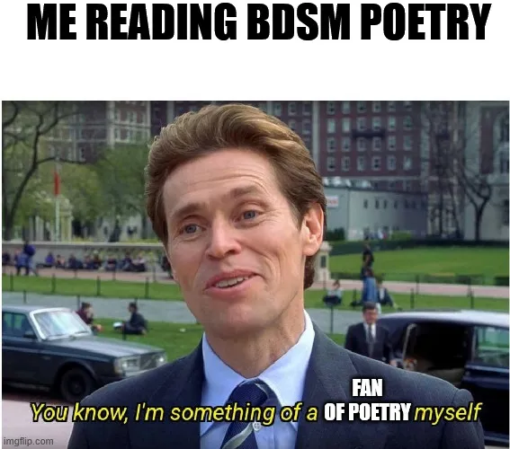 I had a fun discussion about poetry today on public transport.